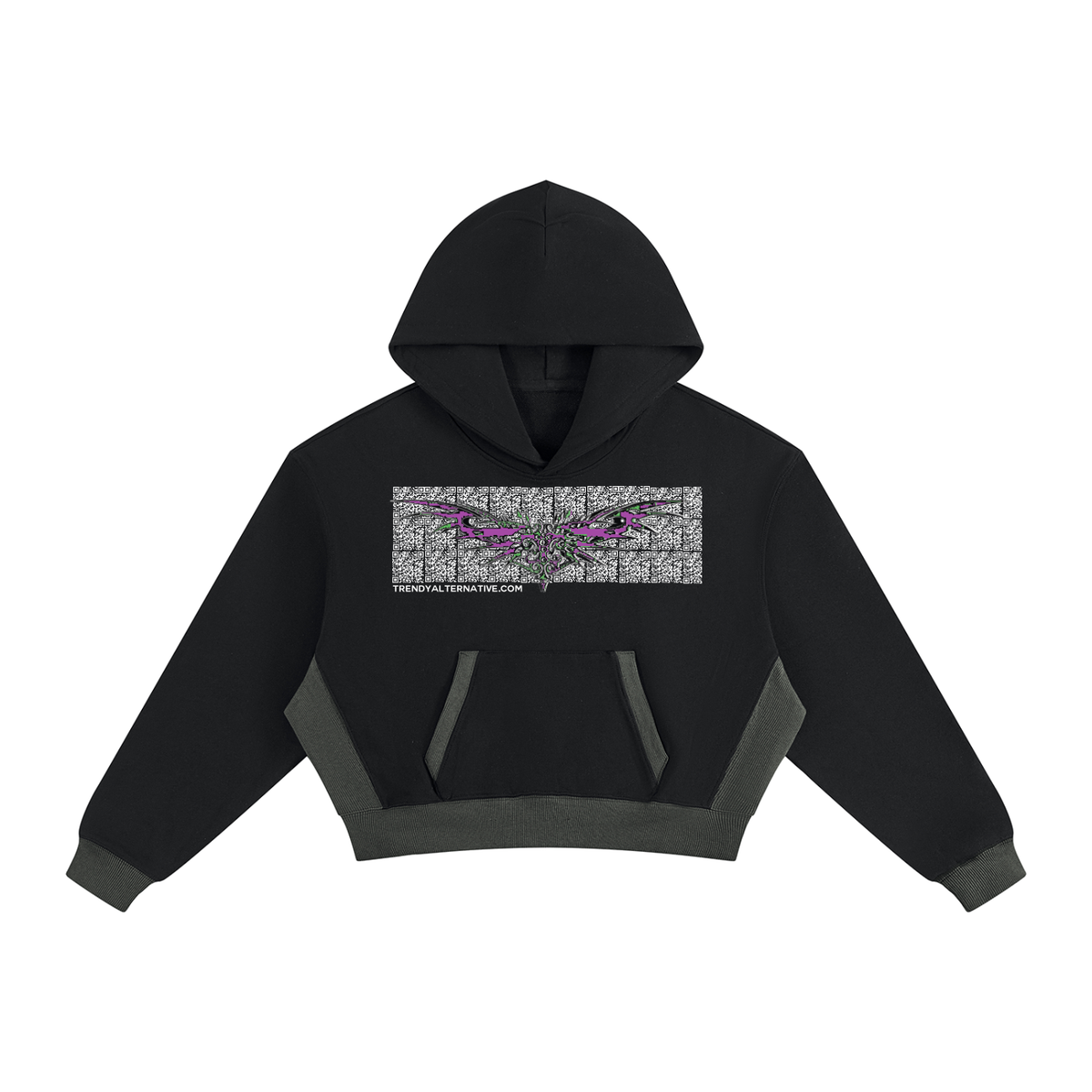 Angelic Heart Chest Piece Hoody