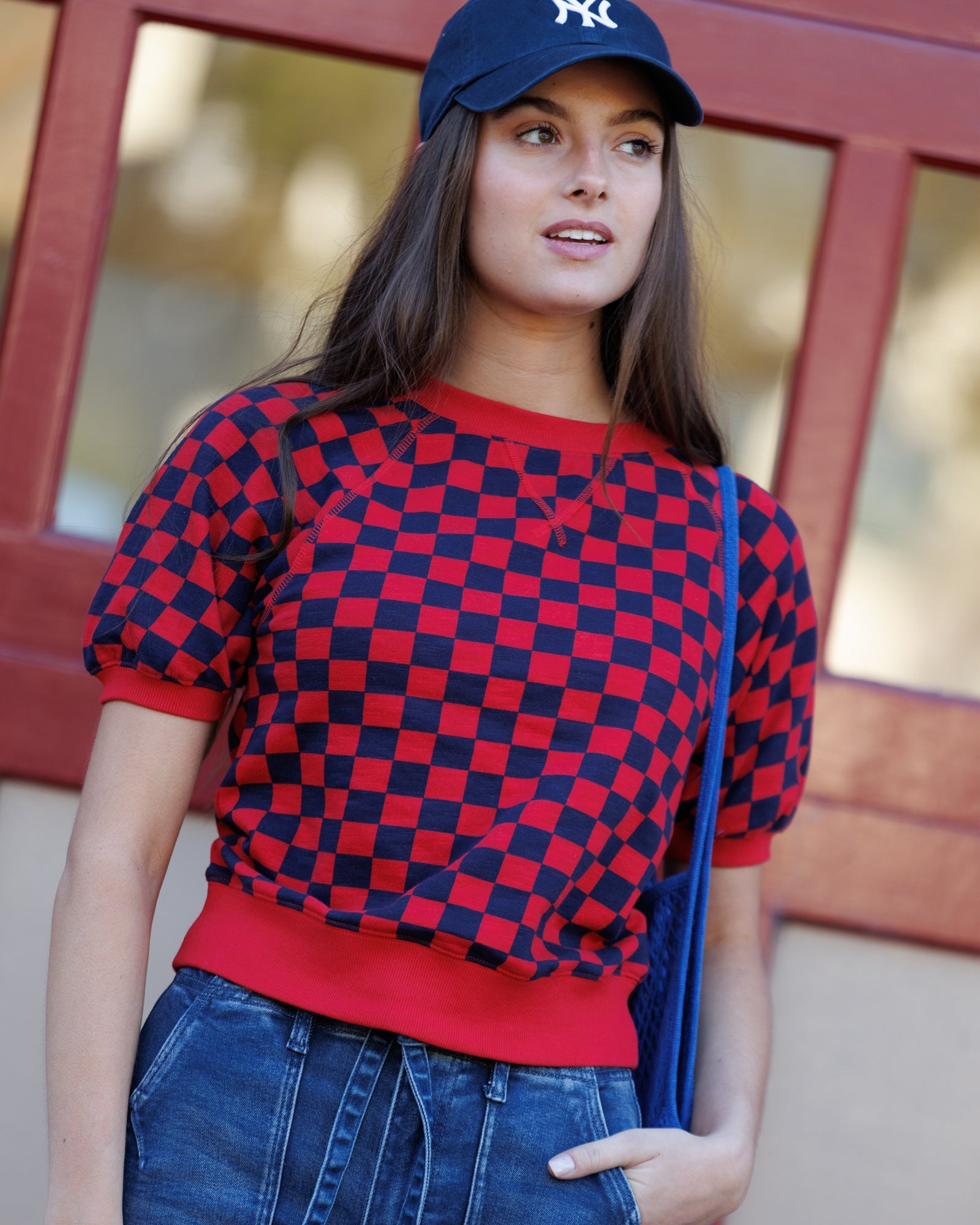 Powder Puff Sleeve Crew