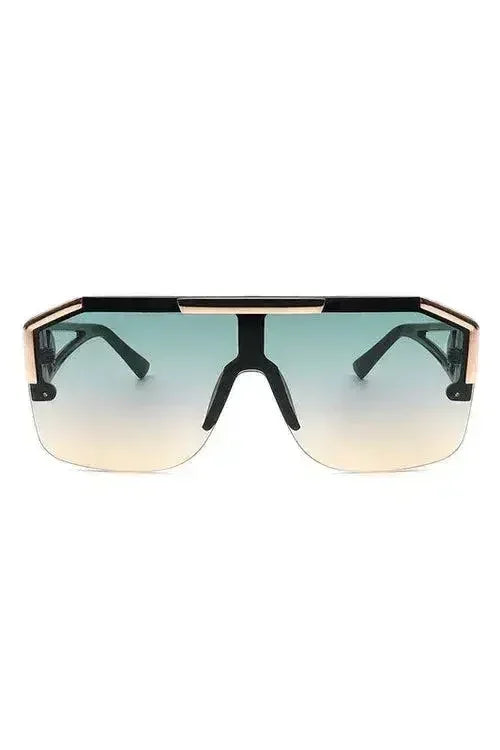 Square Oversize Retro Sunglasses - 100% UV Protection | Femstylo