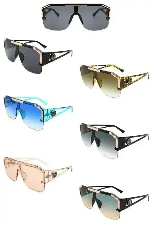 Square Oversize Retro Sunglasses - 100% UV Protection | Femstylo