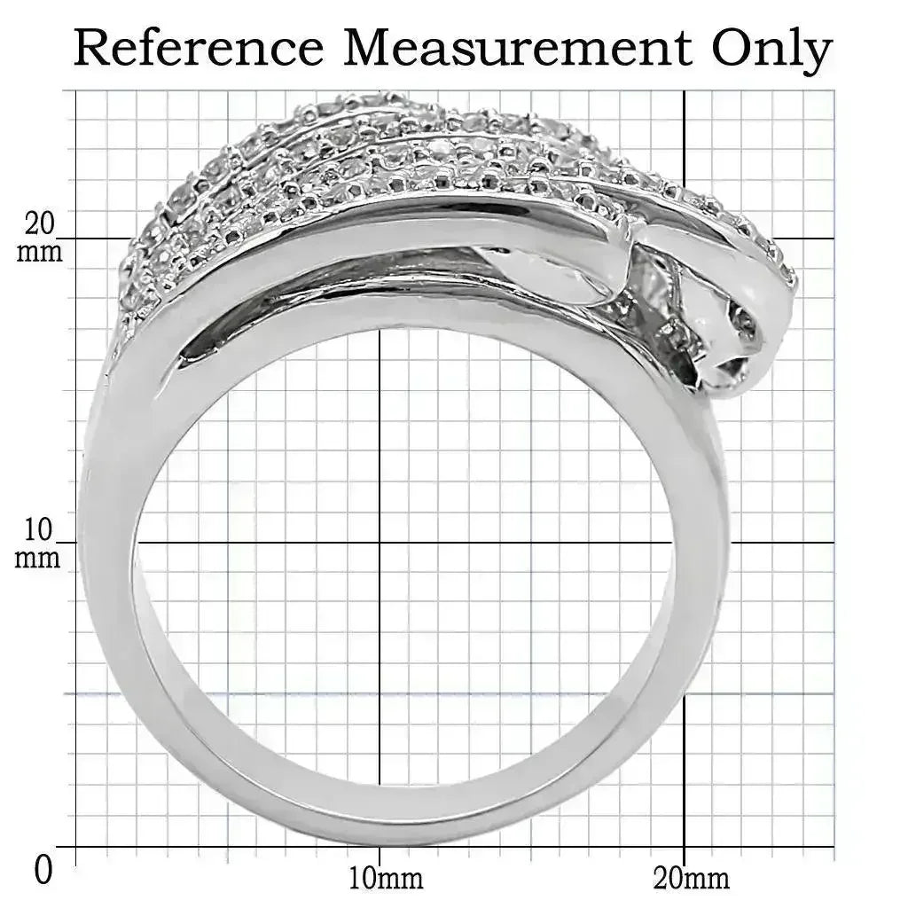 1W018 Rhodium Brass Ring – AAA CZ Stone (9.20g) | Hypoallergenic