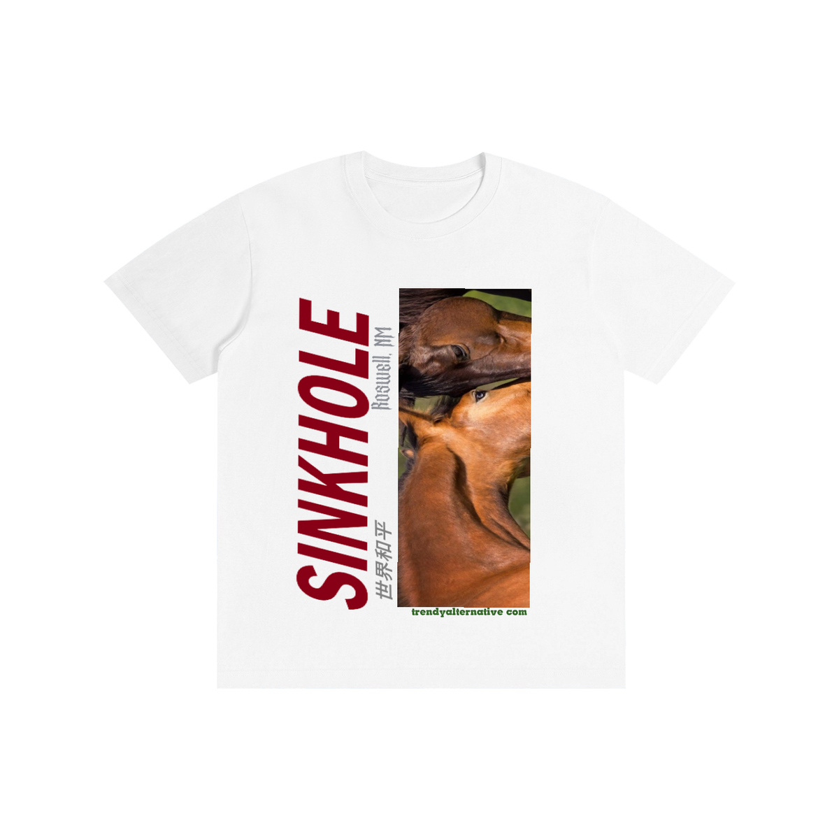 Sinkhole Tee-Two Horses