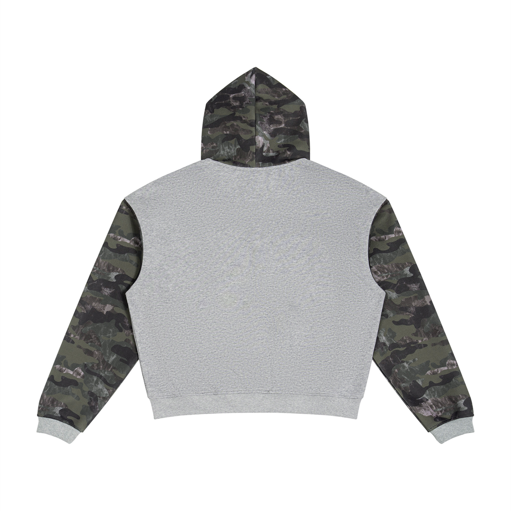 Trendy Chest Piece Camo Hoody