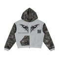 Trendy Chest Piece Camo Hoody