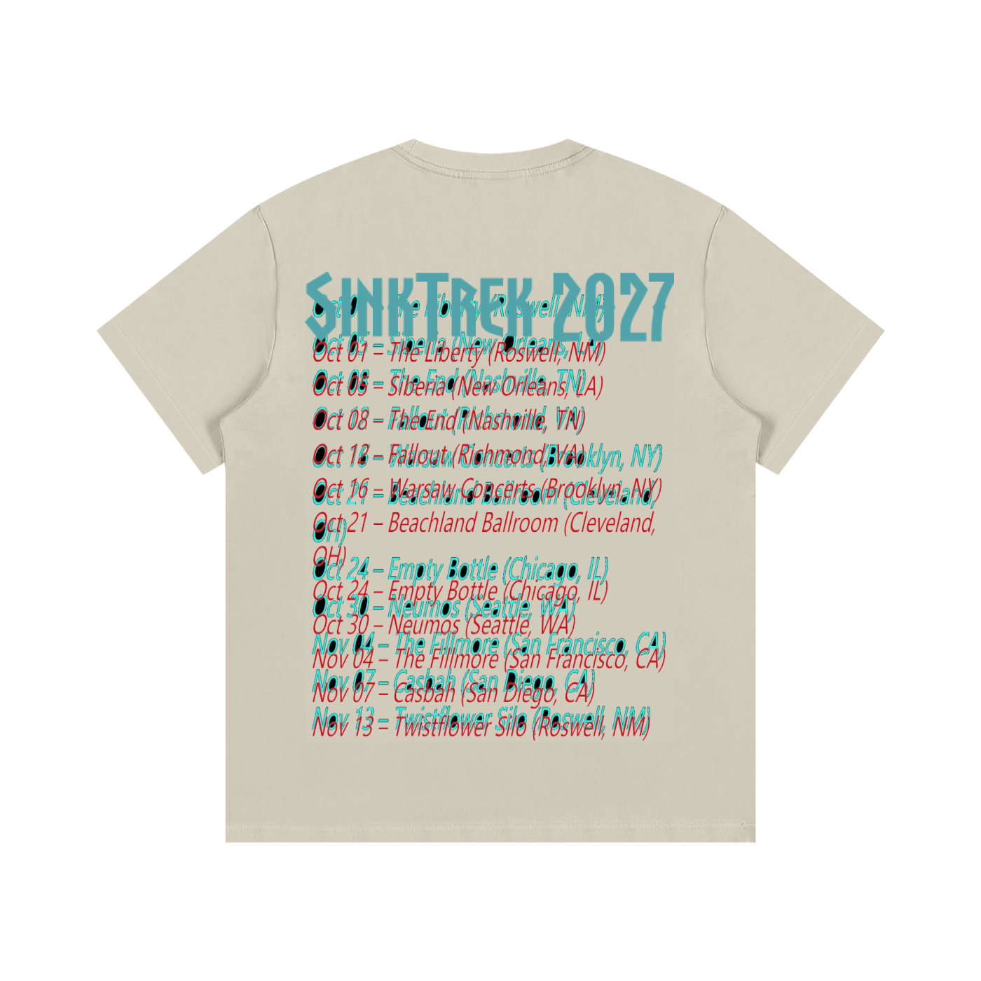 Sinkhole 2027 tour tee