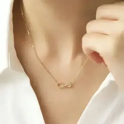 18K Gold Lock Necklace - Octagonal Gemstone Pendant - Adjustable Chain