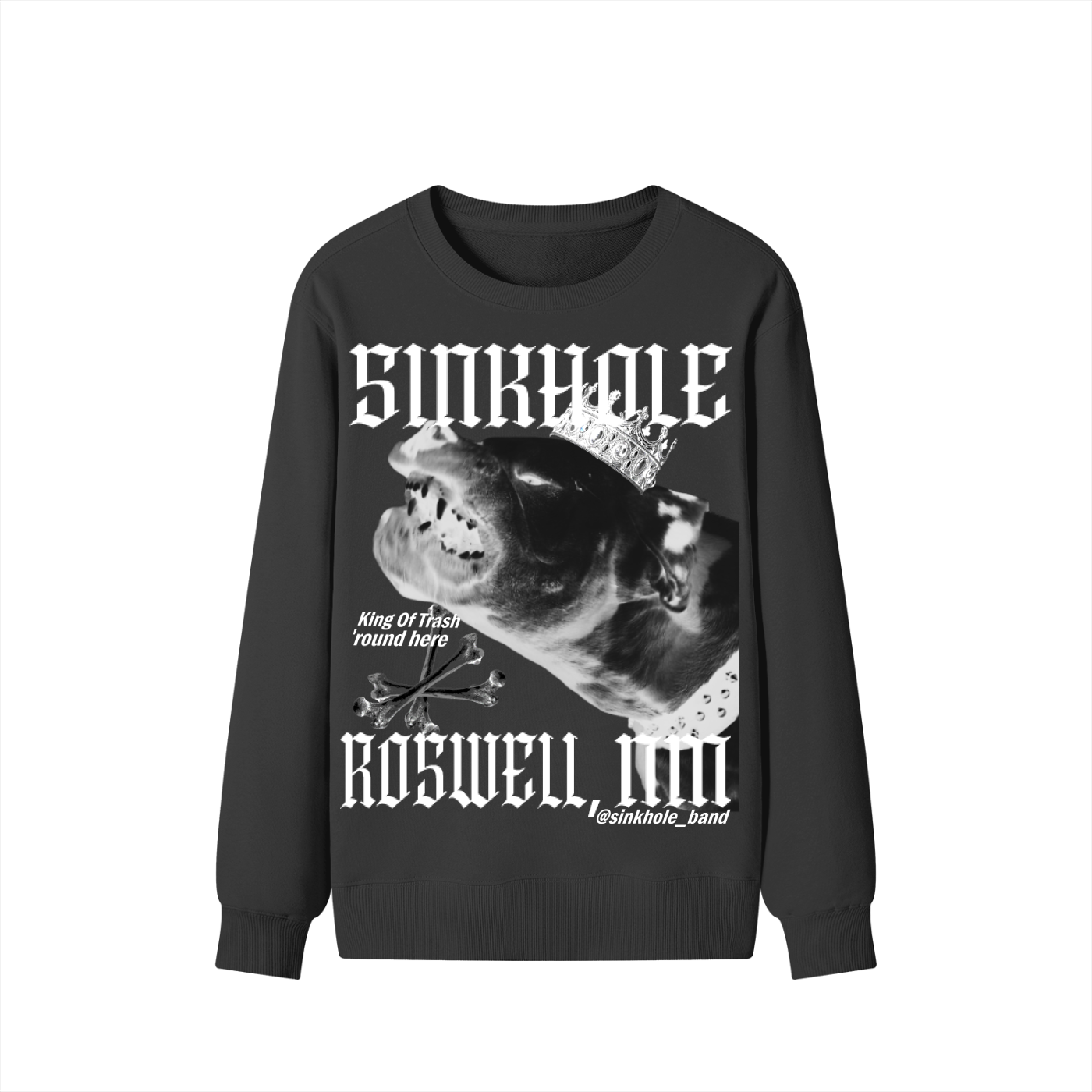 Sinkhole King of Trash crewneck