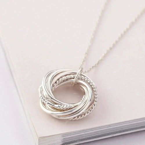 90th Birthday Gift For Nana, Birthday Gift For Mom, 9 Ring 9 Decades
