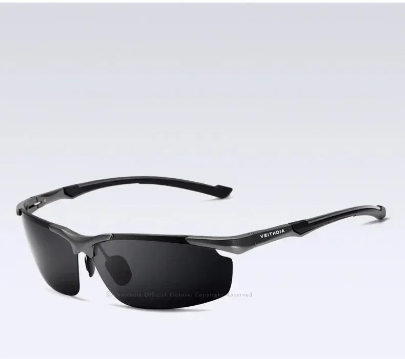 VEITHDIA Brand Designer Men's Sunglasses Aluminum Magnesium Polarized UV400 Sun Glasses Cycling Sports Male Outdoor Eyewear 6592