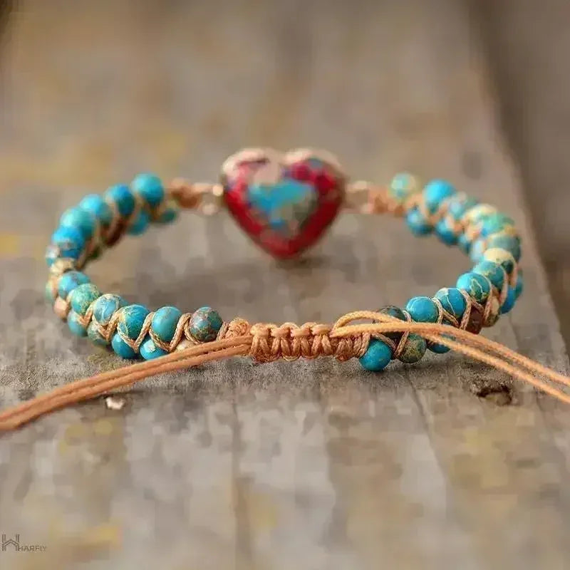 Imperial Jasper Macrame Bracelet