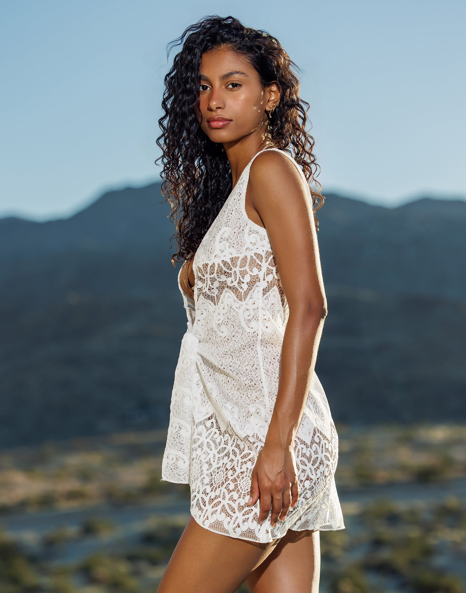Chiara Lace Dress - White