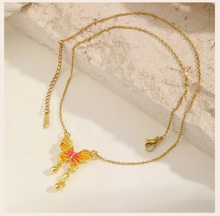 18k Gold Plated Pearl Shell Conch Starfish Summer Beach Necklace, Charms Necklace for Women,Stainless Steel Waterproof Jewelry