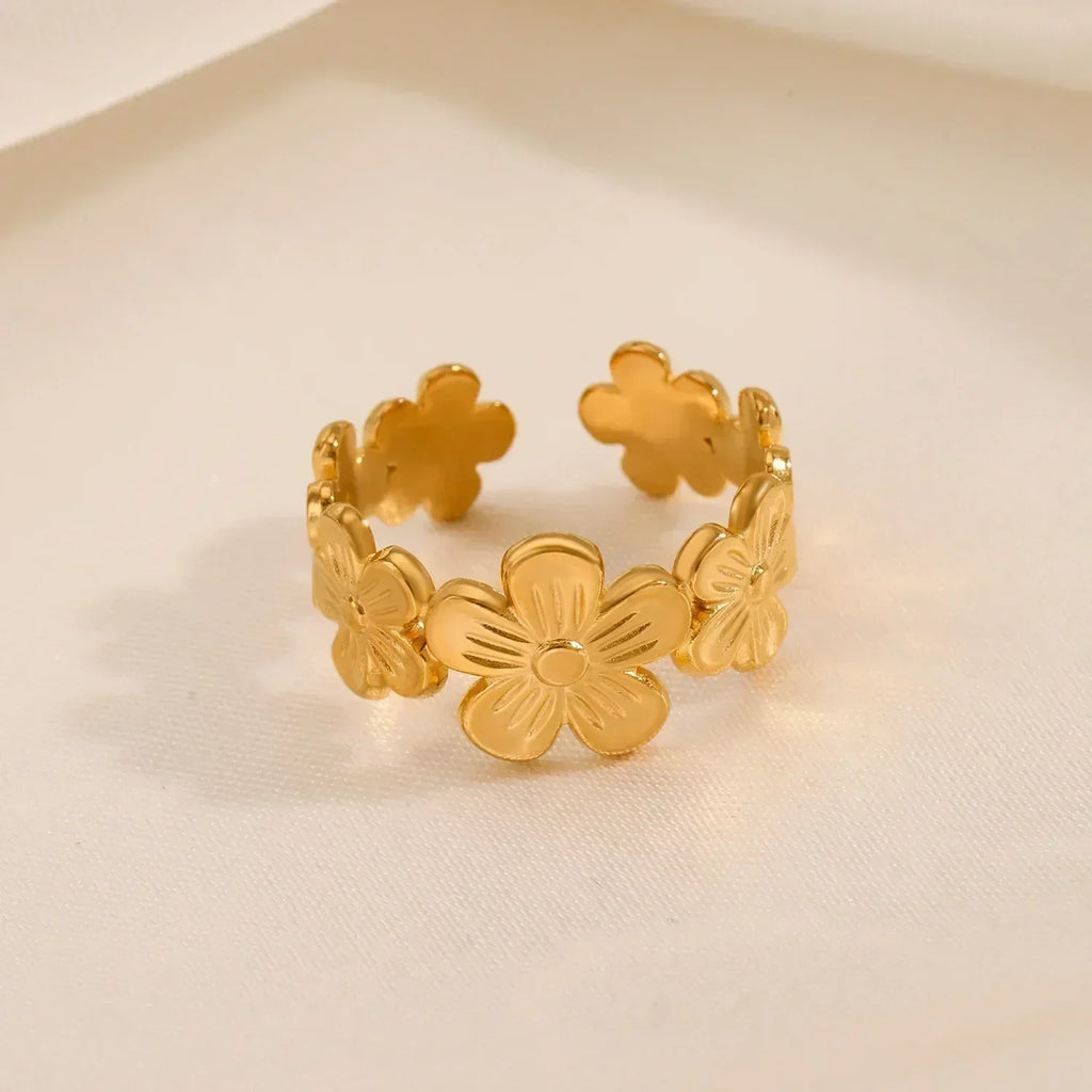 Vintage White Enamel Metal Irregular Shape Geometric Open Adjustable Ring for Women Girl Jewelry Birthday Gifts Anillo Hombre