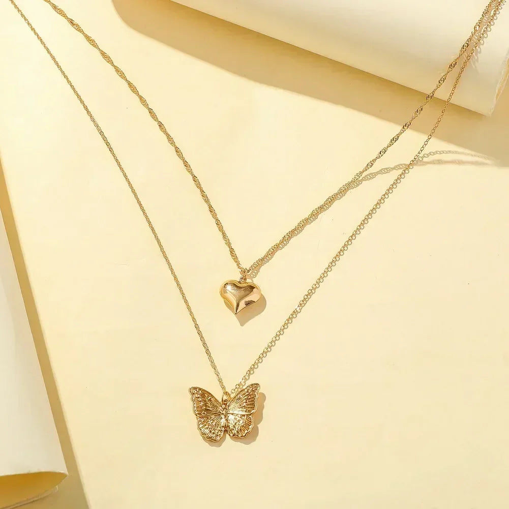 Luxurious Square Pink Zircon Pendant Necklace For Women Fashionable Personalized Daily Accessory Party Jewelry Birthday Gifts