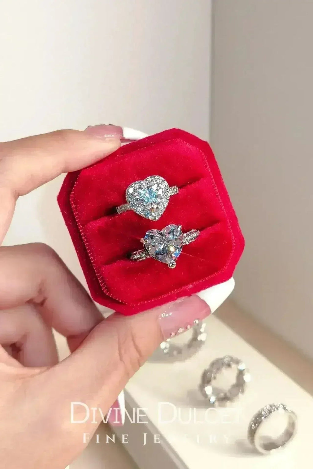 925 Silver Halo Heart Ring – Timeless Sparkle & Swedish | Femstylo